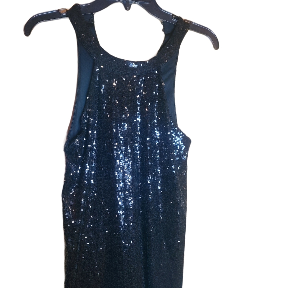 Womens black sequin Cocktail dress